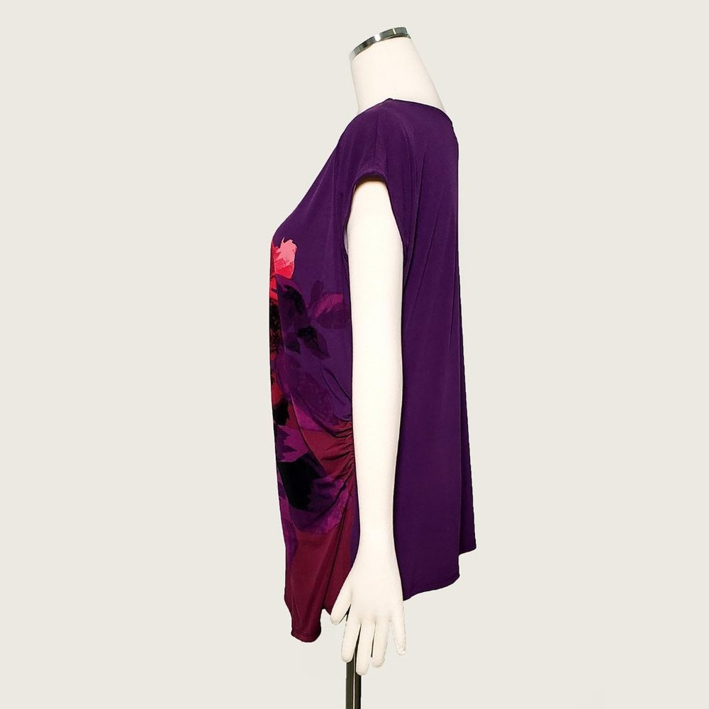 Jacklyn Smith Collection Asymmetric Cinched Top NWOT - Picture 6 of 9